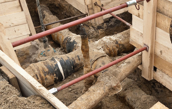 Cast iron pipes